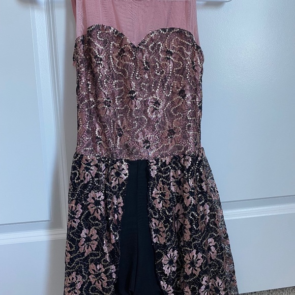 Just For Kix Biketard Women's Small Pink & Black "Heart of Love" - Picture 1 of 3